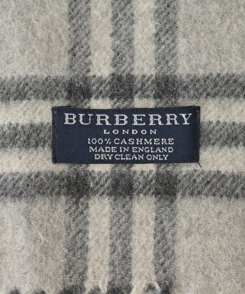 BURBERRY（バーバリー）マフラー グレー サイズ:- メンズ/2200681443174
