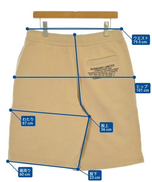 BURBERRY（バーバリー）ショートパンツ ベージュ サイズ:M メンズ/2200681833067