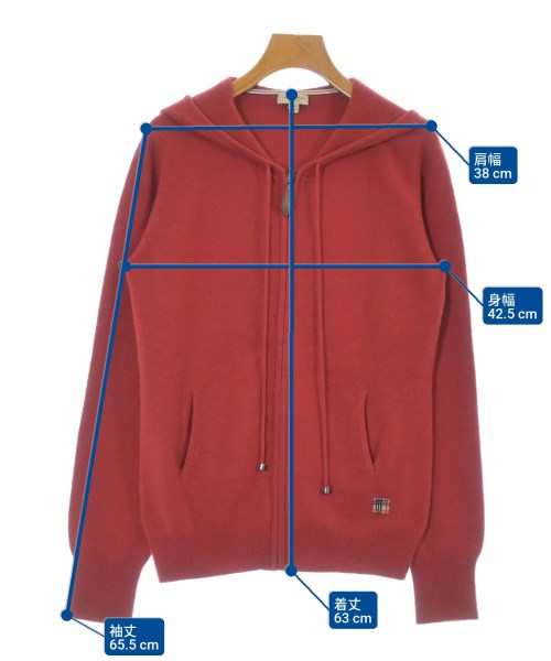 BURBERRY（バーバリー）カーディガン 赤 サイズ:M レディース/2200681748231