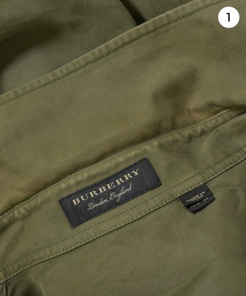 BURBERRY（バーバリー）カジュアルシャツ カーキ サイズ:38(S位) メンズ/2200694195015
