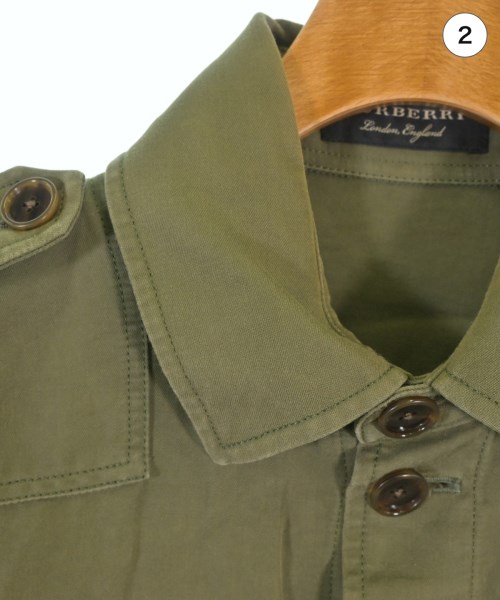 BURBERRY（バーバリー）カジュアルシャツ カーキ サイズ:38(S位) メンズ/2200694195015