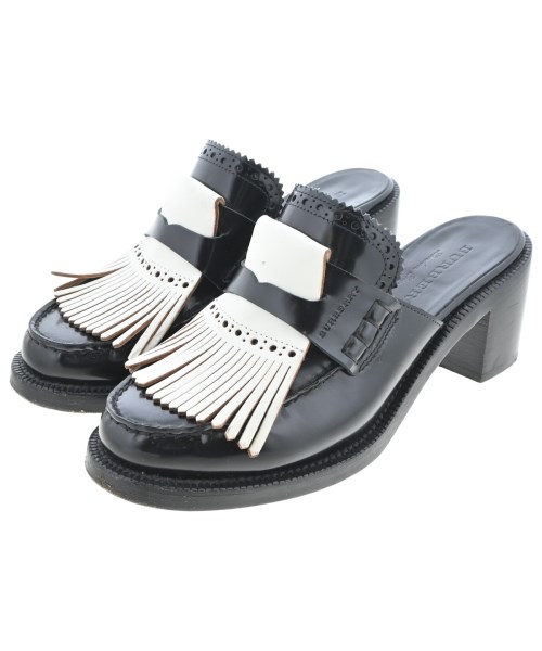 BURBERRY(バーバリー)サンダル 黒 サイズ:EU37 1/2(24cm位)/2200696121012