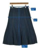 BURBERRY（バーバリー）ひざ丈スカート 紺 サイズ:40(M位) レディース/2200696591013