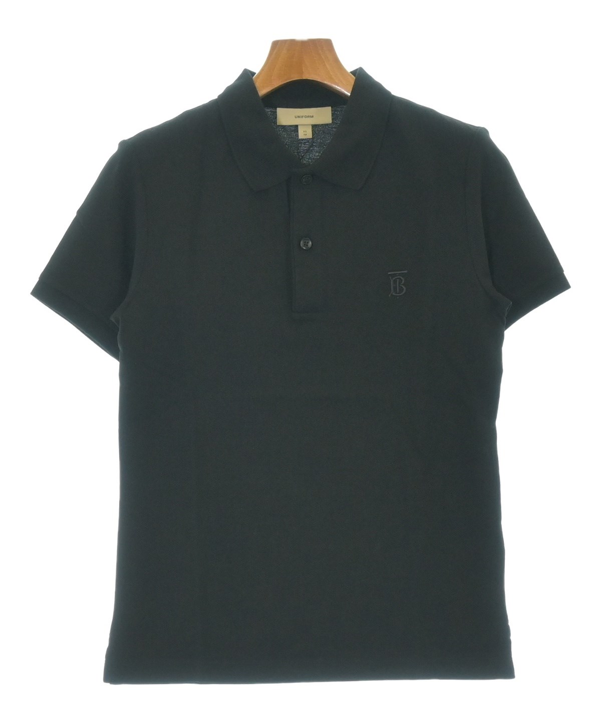 BURBERRY（バーバリー）ポロシャツ 黒 サイズ:XS メンズ/2200697372024