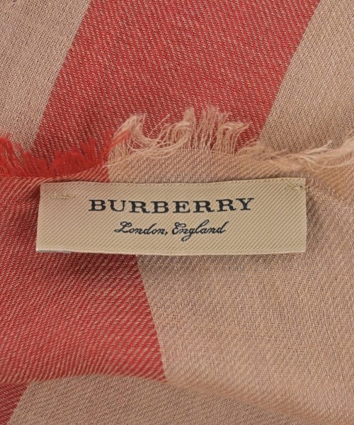 BURBERRY（バーバリー）ストール 赤 サイズ:- レディース/2200698758025