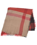 BURBERRY（バーバリー）ストール 赤 サイズ:- レディース/2200698758025