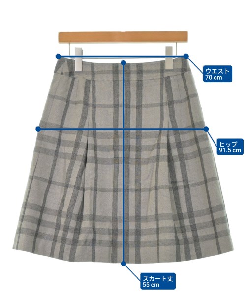 BURBERRY（バーバリー）ひざ丈スカート グレー サイズ:40(M位) レディース/2200646826066