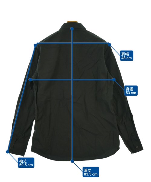 BURBERRY（バーバリー）カジュアルシャツ 黒 サイズ:L メンズ/2200656106073