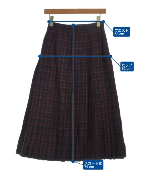BURBERRY（バーバリー）ロング・マキシ丈スカート 紺 サイズ:36(XS位) レディース/2200654354278