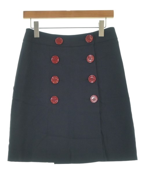 BURBERRY(バーバリー)ひざ丈スカート 紺 サイズ:40(M位)/2200654354322
