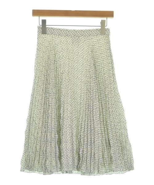 BURBERRY(バーバリー)ひざ丈スカート 白 サイズ:36(XS位)/2200655567769