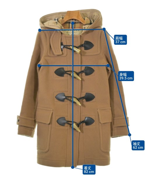 BURBERRY（バーバリー）ダッフルコート 茶 サイズ:36(XS位) レディース/2200659471017