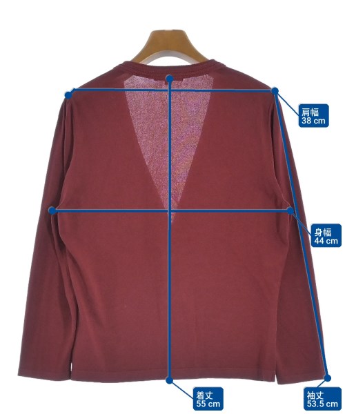 BURBERRY（バーバリー）カーディガン 赤 サイズ:2(M位) レディース/2200713200140