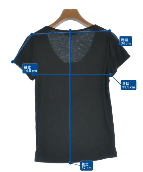 BURBERRY（バーバリー）Tシャツ・カットソー 黒 サイズ:1(S位) レディース/2200708615157
