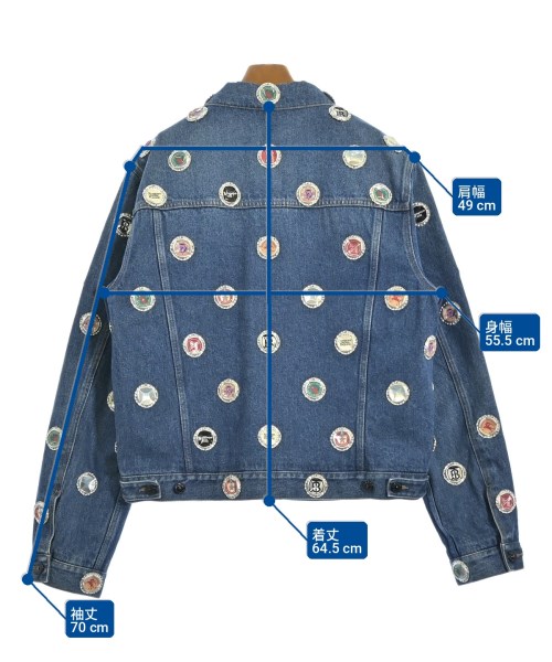 BURBERRY（バーバリー）デニムジャケット 青 サイズ:54(XXXL位) メンズ/2200714893037