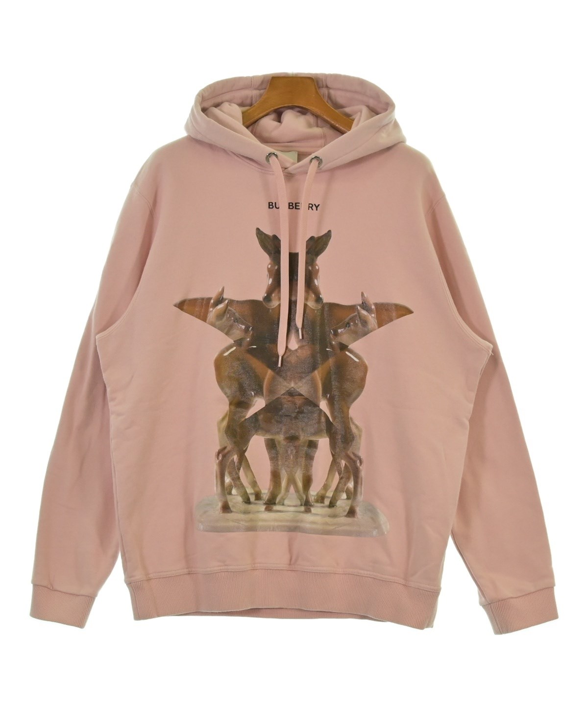 BURBERRY（バーバリー）パーカー ピンク サイズ:L メンズ