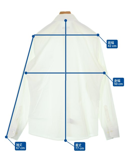 BURBERRY（バーバリー）カジュアルシャツ 白 サイズ:L メンズ/2200635441065