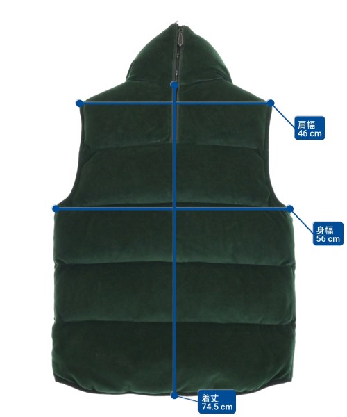 BURBERRY（バーバリー）ダウンジャケット/ダウンベスト 緑 サイズ:M メンズ/2200648552017