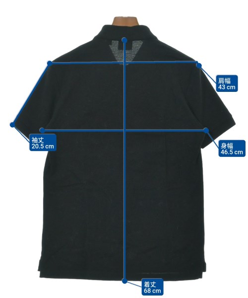 BURBERRY（バーバリー）ポロシャツ 黒 サイズ:S メンズ/2200648989097