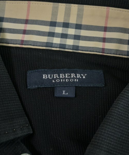 BURBERRY（バーバリー）ポロシャツ 黒 サイズ:L メンズ/2200645170030