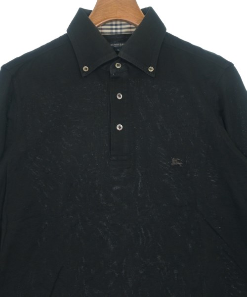 BURBERRY（バーバリー）ポロシャツ 黒 サイズ:L メンズ/2200645170030