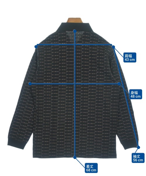 BURBERRY（バーバリー）ポロシャツ 黒 サイズ:M メンズ/2200645170047