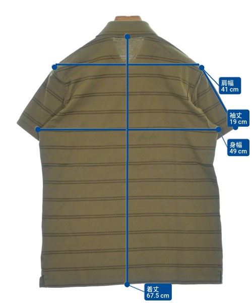 BURBERRY（バーバリー）ポロシャツ カーキ サイズ:M メンズ/2200645170054