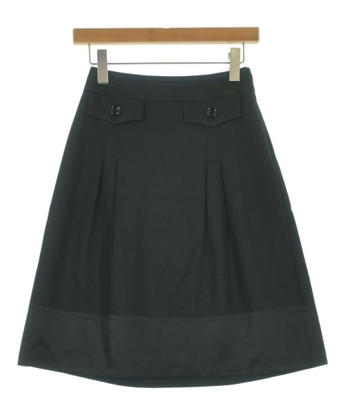 BURBERRY(バーバリー)ひざ丈スカート 黒 サイズ:36(XS位)/2200643406032