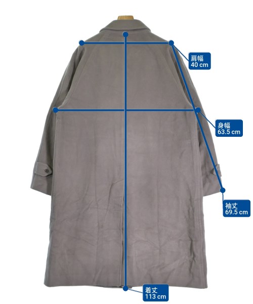 BURBERRY（バーバリー）ステンカラーコート グレー サイズ:-(XXL位) メンズ/2200652896053