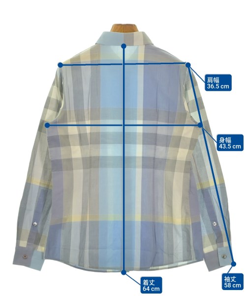 BURBERRY（バーバリー）カジュアルシャツ 青 サイズ:38(S位) レディース/2200653358024