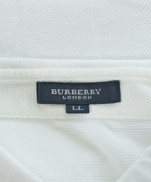 BURBERRY（バーバリー）ポロシャツ 白 サイズ:LL(XL位) メンズ/2200654135075