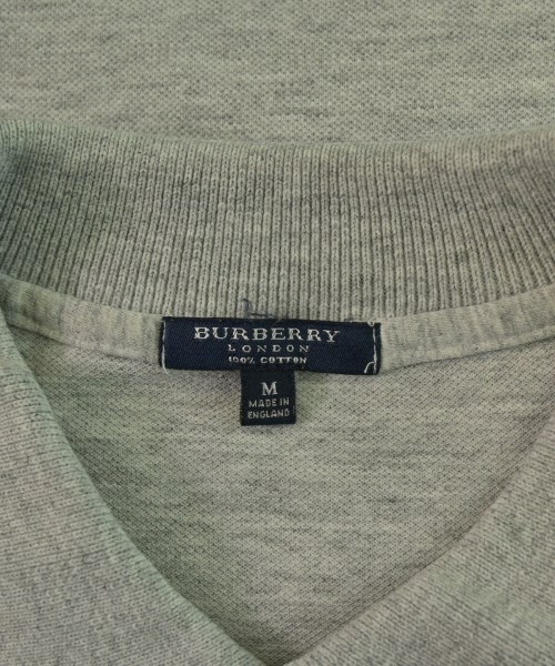 BURBERRY（バーバリー）ポロシャツ グレー サイズ:M メンズ/2200646378084