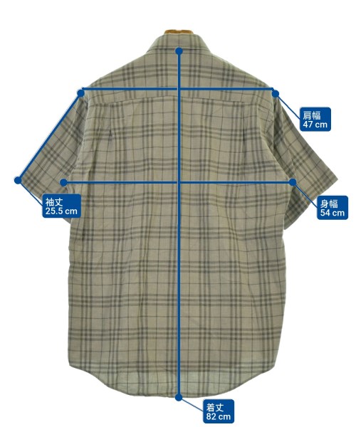 BURBERRY（バーバリー）カジュアルシャツ グレー サイズ:M メンズ/2200648848035