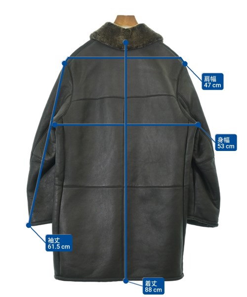 BURBERRY（バーバリー）ムートンコート 黒 サイズ:S メンズ/2200654284070