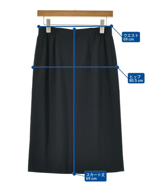BURBERRY（バーバリー）ひざ丈スカート 紺 サイズ:3(L位) レディース/2200699636056