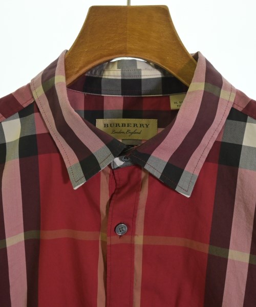 BURBERRY（バーバリー）カジュアルシャツ 赤 サイズ:XL メンズ/2200704592056