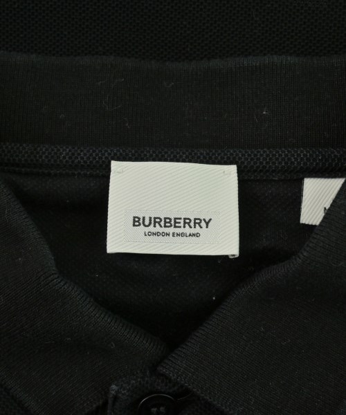 BURBERRY（バーバリー）ポロシャツ 黒 サイズ:M メンズ/2200704333116