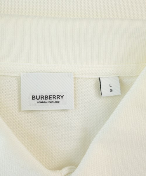 BURBERRY（バーバリー）ポロシャツ 白 サイズ:L メンズ/2200708218037
