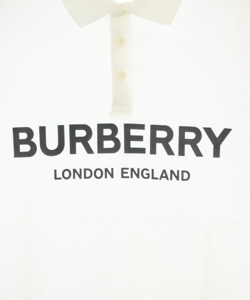 BURBERRY（バーバリー）ポロシャツ 白 サイズ:L メンズ/2200708218037