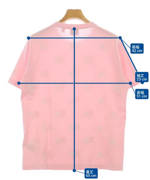 BURBERRY（バーバリー）Tシャツ・カットソー ピンク サイズ:M メンズ/2200707173047