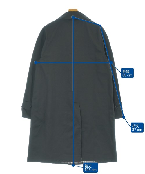 BURBERRY（バーバリー）ステンカラーコート 黒 サイズ:M メンズ/2200663230136