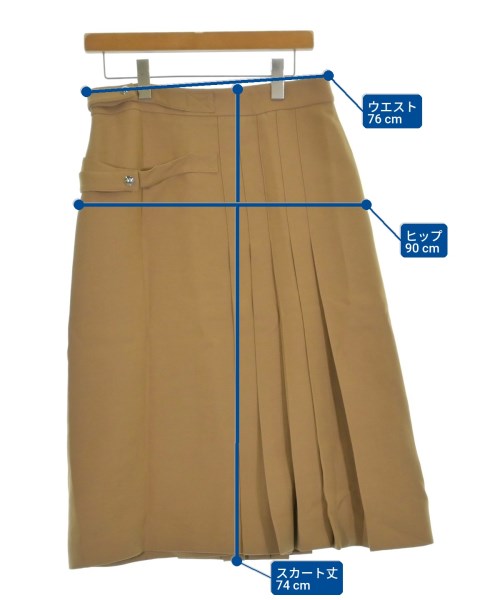 BURBERRY（バーバリー）ロング・マキシ丈スカート ベージュ サイズ:42(M位) レディース/2200663230365