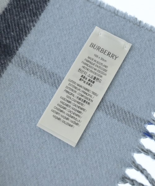 BURBERRY（バーバリー）マフラー グレー サイズ:- メンズ/2200663369140