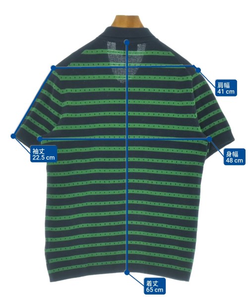 BURBERRY（バーバリー）ポロシャツ 紺 サイズ:S メンズ/2200659182050