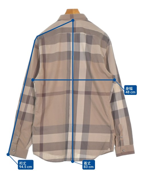 BURBERRY（バーバリー）カジュアルシャツ ベージュ サイズ:XL メンズ/2200664826031