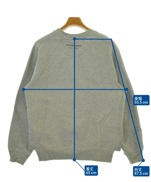 BURBERRY（バーバリー）スウェット グレー サイズ:S メンズ/2200665944086