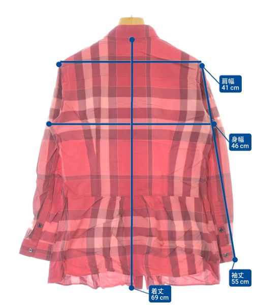 BURBERRY（バーバリー）カジュアルシャツ 赤 サイズ:40(M位) レディース/2200663782123