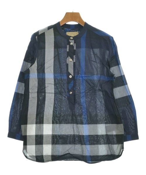 BURBERRY(バーバリー)ブラウス 紺 サイズ:38(S位)/2200663782130