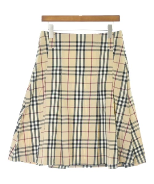 BURBERRY(バーバリー)ひざ丈スカート ベージュ サイズ:6(XS位)/2200663782246