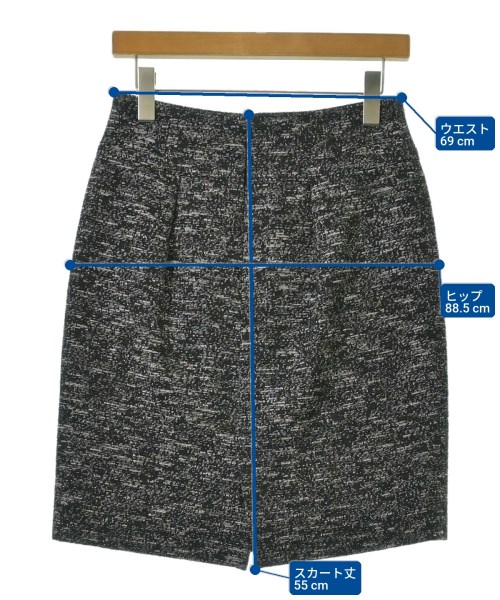 BURBERRY（バーバリー）ひざ丈スカート 黒 サイズ:38(M位) レディース/2200670865062